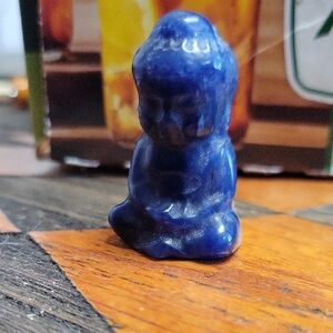 Blue Sodalite Buddha Crystal